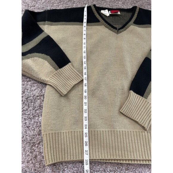Vintage Spyder V-active sports Neck Sweater Wool Blend Pullover Knitwear Mens XL - Picture 9 of 9